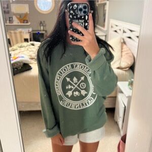 Smoky Mountains Green Sweater